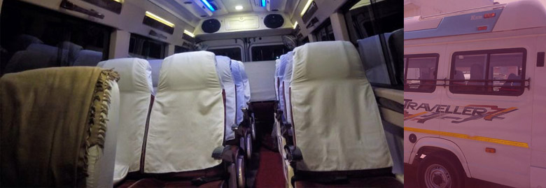 20 Seater Tempo Traveller on Rent