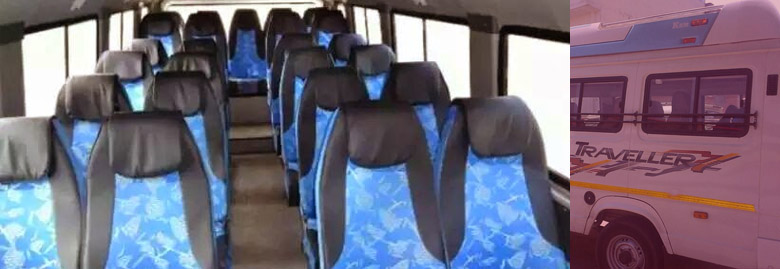 17 Seater Tempo Traveller on Rent